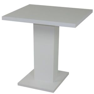Sconto Jedálenský stôl SHIDA biela, šírka 90 cm vyobraziť