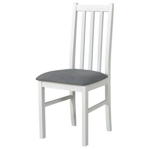 Sconto Jedálenská stolička BOLS 10 biela/svetlosivá vyobraziť