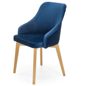 Sconto Jedálenská stolička TULIDU 2 dub medový/modrá vyobraziť