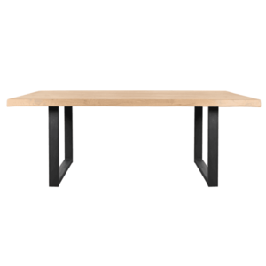 Sconto Jedálenský stôl AMAYA UN dub/kov, šírka 180 cm, prírodná hrana vyobraziť