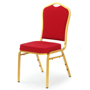 Sconto Jedálenská stolička SCK-66 zlatá/vínová vyobraziť