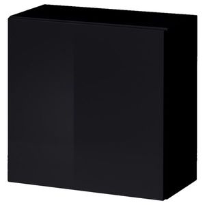 Sconto Závesná skrinka MATCH 3 čierna/čierna vysoký lesk vyobraziť