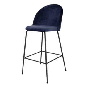 Sconto Barová stolička LOESONNI modrá/čierna vyobraziť