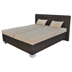 Sconto Polohovacia posteľ s matracom GLORIA hnedá/béžová, 180x200 cm vyobraziť