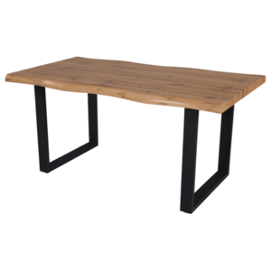 Sconto Jedálenský stôl ADDY dub divoký/čierna, šírka 160 cm vyobraziť