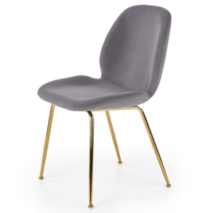 Sconto Jedálenská stolička SCK-381 sivá/zlatá vyobraziť
