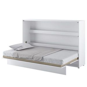 Sconto Jednolôžková sklápacia posteľ BED CONCEPT 2 biela/vysoký lesk, 120x200 cm vyobraziť