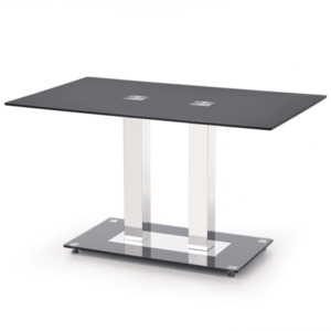 Sconto Jedálenský stôl WOLTIR 2 sklo/čierna vyobraziť