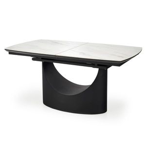 Sconto Jedálenský stôl USMON biely mramor/čierna vyobraziť