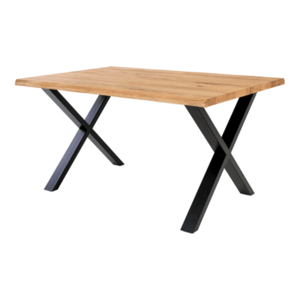 Sconto Jedálenský stôl TUELUN prírodná/čierna, šírka 140 cm vyobraziť
