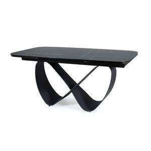 Sconto Jedálenský stôl ANFANATY čierny mramor/čierna vyobraziť