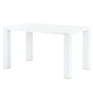 Sconto Jedálenský stôl SEBASTIAN biela vysoký lesk, 135x80 cm vyobraziť