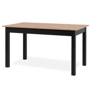 Sconto Jedálenský stôl BUD dub artisan/čierna, 140x80 cm vyobraziť