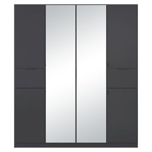 Sconto Šatníková skriňa TICAO II metalická sivá, šírka 181 cm vyobraziť