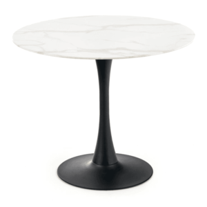 Sconto Jedálenský stôl OMBRUSAU biely mramor/čierna vyobraziť