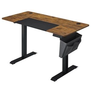 Sconto Pracovný stôl DESK 2 hnedá/čierna vyobraziť