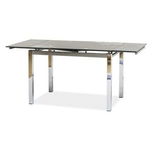 Sconto Jedálenský stôl SIG-GD017 sivá/chróm vyobraziť