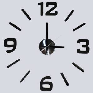 Sconto Nástenné nalepovacie hodiny ALFA čierna lesklá vyobraziť