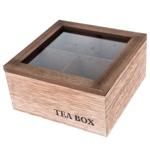 Sconto Krabica na čajové vrecká TEABOX prírodná vyobraziť