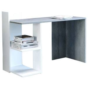 Sconto Písací stôl PACO 01 sivá/biela vyobraziť