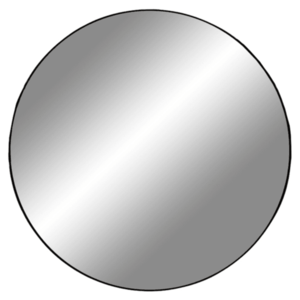 Sconto Zrkadlo JIRSIY BLACK čierna, priemer 40 cm vyobraziť