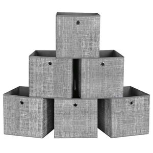 Sconto Úložné boxy FLAT 2 sivá, 6 kusov vyobraziť