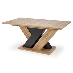 Sconto Jedálenský stôl BRONDUN dub wotan/čierna vyobraziť