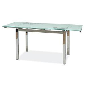 Sconto Jedálenský stôl SIG-GD017 biela/chróm vyobraziť