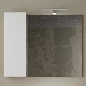 Sconto Zrkadlová skrinka HAMBURG 2 betón/biela lesklá vyobraziť