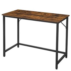 Sconto Písací stôl UNO čierna/tmavé drevo vyobraziť