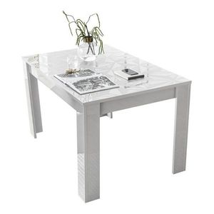 Sconto Jedálenský stôl PRISMA 4 biela lesklá vyobraziť