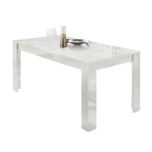 Sconto Jedálenský stôl MIRO 7 biela lesklá vyobraziť