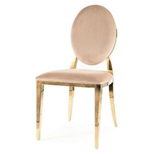 Sconto Jedálenská stolička KANG béžová/zlatá vyobraziť