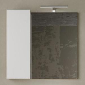 Sconto Zrkadlová skrinka HAMBURG betón/biela lesklá vyobraziť