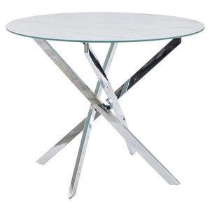 Sconto Jedálenský stôl OGAS biela/chróm vyobraziť