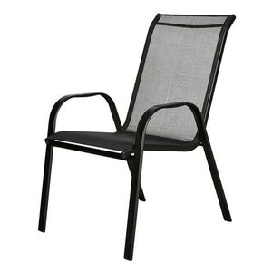 Sconto Záhradná stolička CORDOBA 1 antracit/čierna vyobraziť
