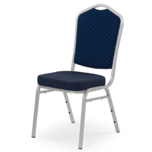 Sconto Jedálenská stolička SCK-66 strieborná/modrá vyobraziť