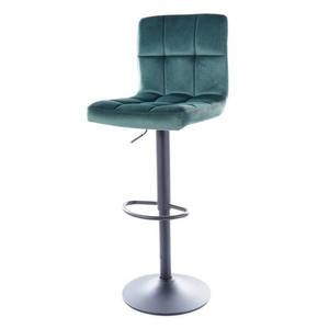 Sconto Barová stolička SIGC-105 zelená/čierna vyobraziť
