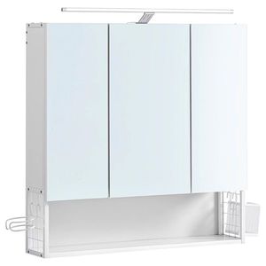 Sconto Zrkadlová skrinka s osvetlením CHIC biela vyobraziť