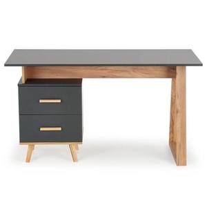 Sconto Písací stôl SIRGAU dub wotan/antracitová vyobraziť