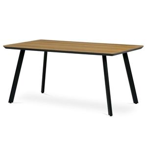 Sconto Jedálenský stôl MILON dub/čierna, 160x90 cm vyobraziť