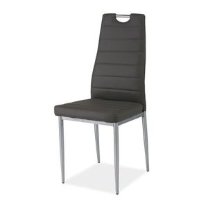 Sconto Jedálenská stolička SIGH-260 sivá/chróm vyobraziť