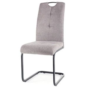 Sconto Jedálenská stolička OXU svetlosivá/čierna vyobraziť