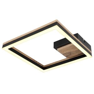 Sconto Stropné LED svietidlo BEATRIX 3 čierna/svetlé drevo vyobraziť