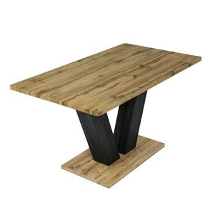 Sconto Jedálenský stôl PAVOL dub divoký/čierna vyobraziť