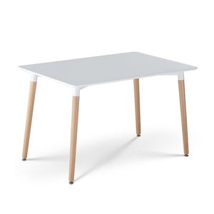 Sconto Jedálenský stôl ERVIN prírodná/biela, šírka 120 cm vyobraziť