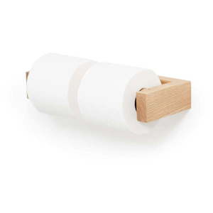 Nástenný držiak na toaletný papier z dubového dreva Wireworks vyobraziť