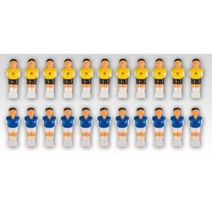 Tuin 1430 Náhradné figúrky na stolný futbal žltá modrá 22 ks vyobraziť