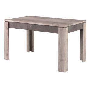 KONDELA Jedálenský rozkladací stôl, gaštan nairobi/onyx, 130-175x80 cm, JESI vyobraziť