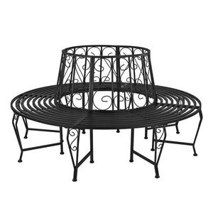 Záhradná lavička kruhová kovová Oregon vyobraziť